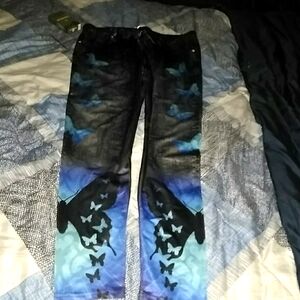 Rose Gal butterfly leggings